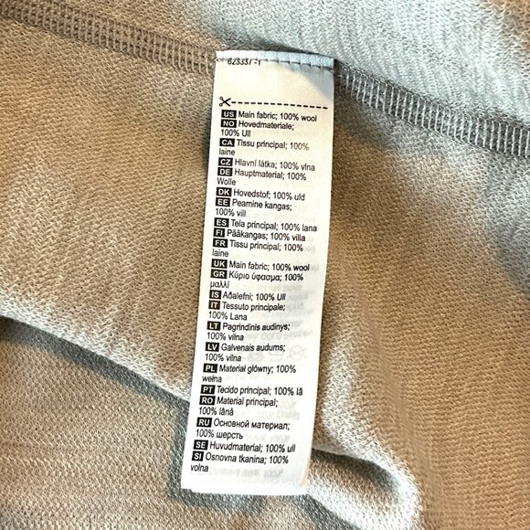 Kari Traa Juliane 220g Wool Half Zip Base Layer Top Multi Cream Size XL - Picture 7 of 9